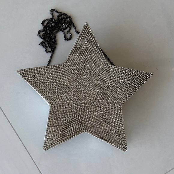 INC International Concepts Silver Star Bag - Picture 1 of 8